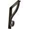 Ekena Millwork Ashford Triple, Wrought Iron Bracket, (Triple center brace), Antiqued Brass 2"W  x 10"D x 12"H BKTM02X10X12TASABS - alternate 1